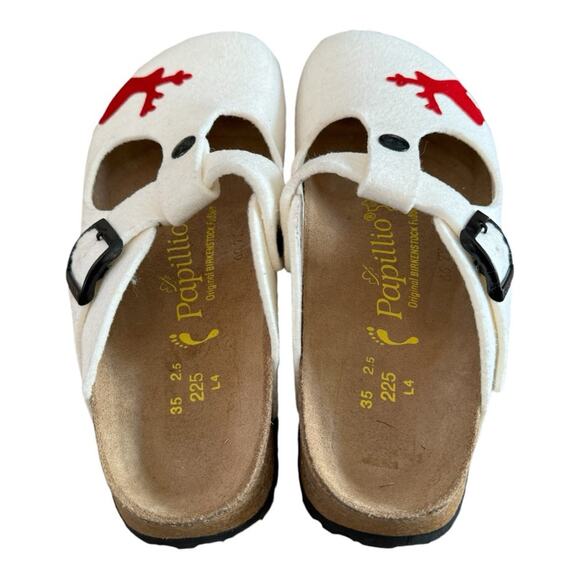 Birkenstock Papillio Slip On Felt Sandals Winter Christmas Size 35 US Size 4-4.5 - Picture 4 of 16